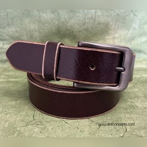Men's Brown Leather Belt